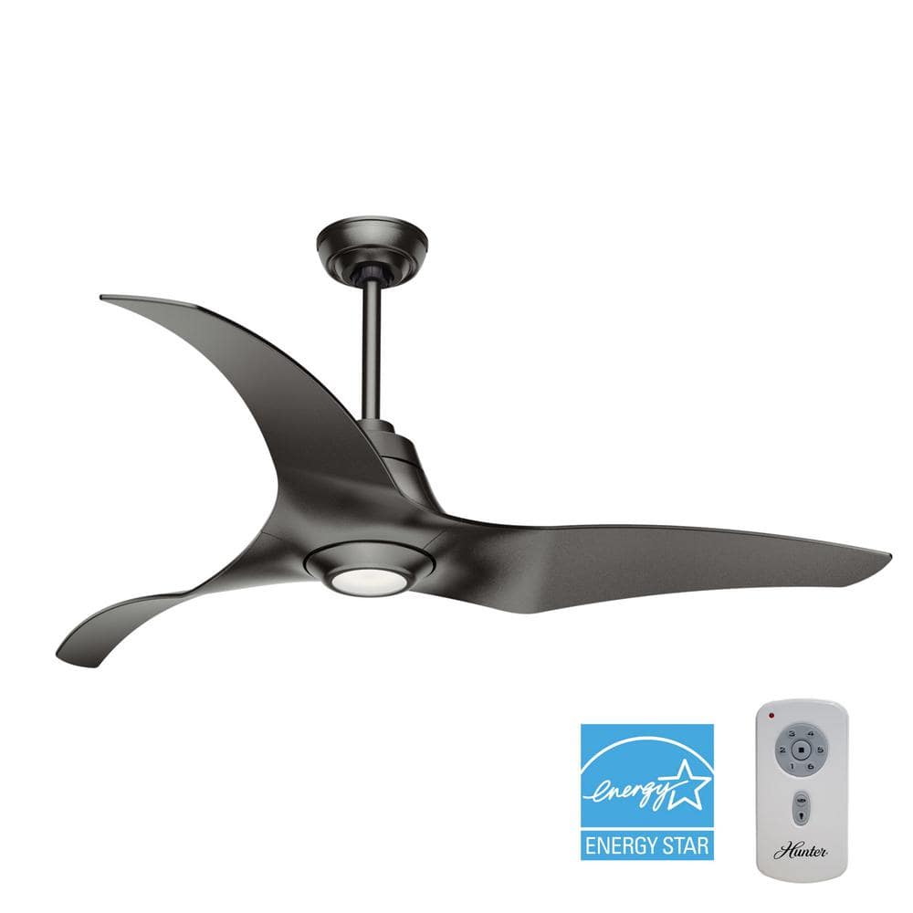 Hunter Arwen 60 in. Integrated LED Indoor Granite Ceiling Fan with