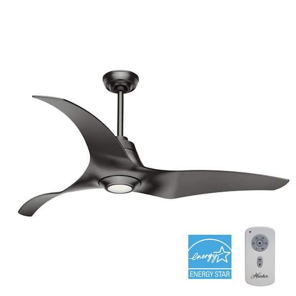 Hunter Arwen 60 in. Integrated LED Indoor Granite Ceiling Fan with Light Kit and Remote Included
