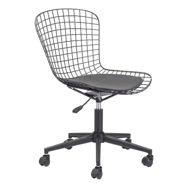 high back office chair brown