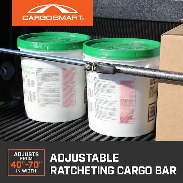 40 in. to 70 in. Adjustable Ratcheting Cargo Bar Rack