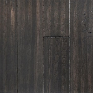 Take Home Sample - Shadow Gray Engineered Waterproof Hardwood Flooring - 5 in. Width x 6 in. Length