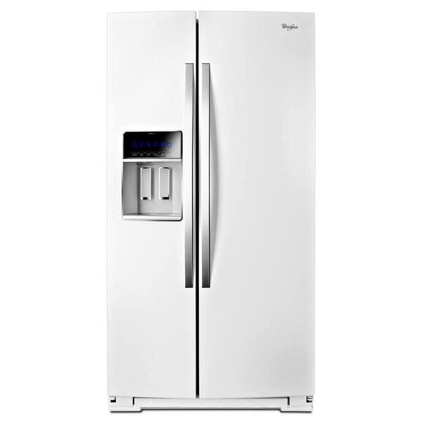 Whirlpool Gold 24.5 cu. ft. Side by Side Refrigerator in White Ice, Counter Depth