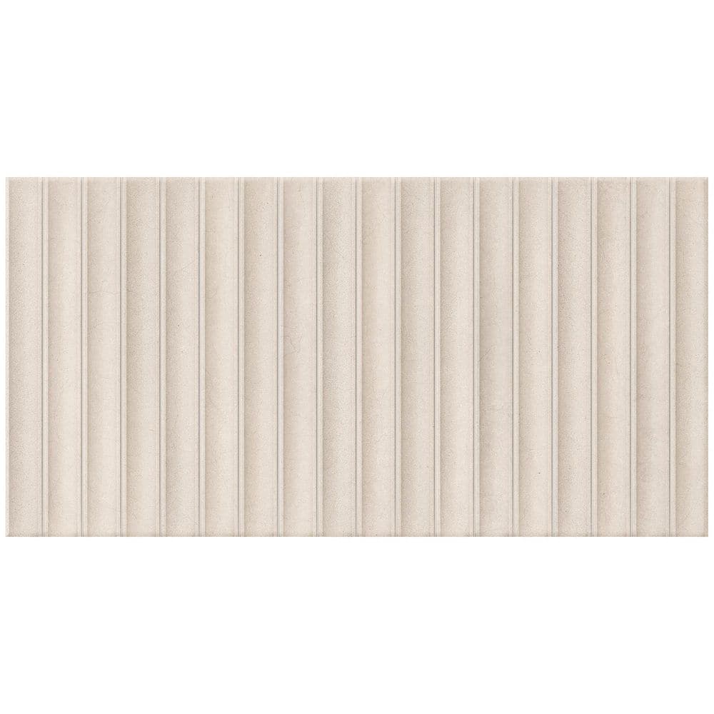 Spanish Pureform Natural Deco Cream 12 in. x 24 in. Matte 3D Fluted Porcelain Wall Tile (25-Pieces, 53.8 sq. ft./Pallet) price history on PriceWatchPro