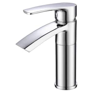 Ariana Single-Handle Single-Hole Bathroom Faucet with Swivel Spout in Polished Chrome