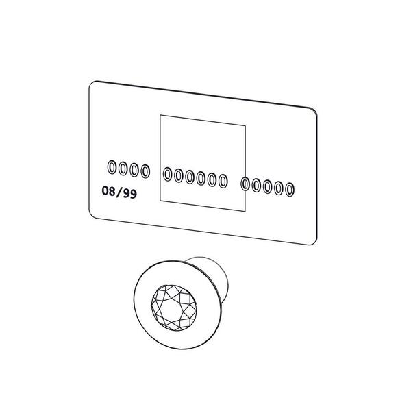 Felicia 1-1/4 in. Chrome with Clear Crystal Cabinet Knob Felicia 1-1/4 in. Chrome with Clear Crystal Cabinet Knob