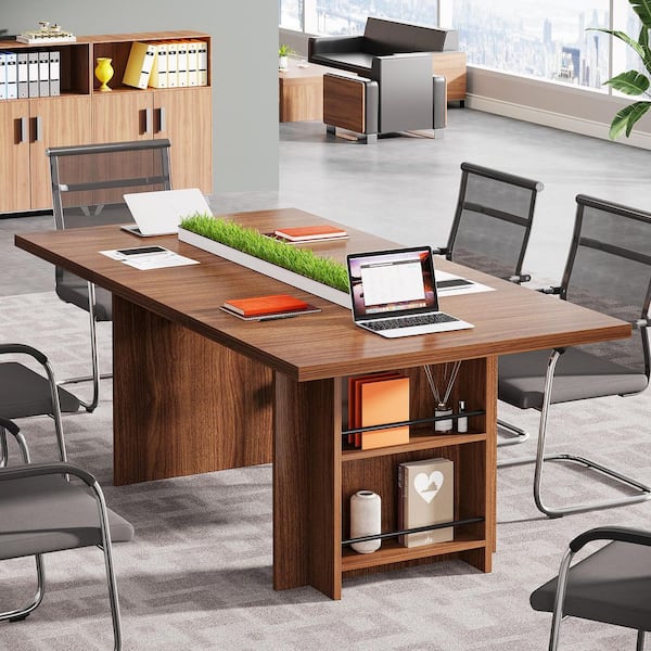 TRIBESIGNS WAY TO ORIGIN Halseey 63 in. Rectangular Brown Wood