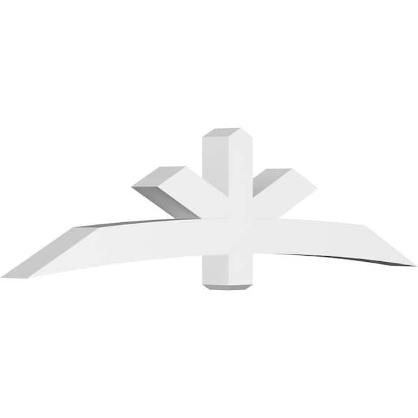 Ekena Millwork Alberta 96 in. W x 24 in. H x 6 in. D Signature Polyurethane Bracket