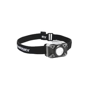 500-Lumens Dual Beam LED Headlamp 5 modes Impact and Water Resistant with Batteries