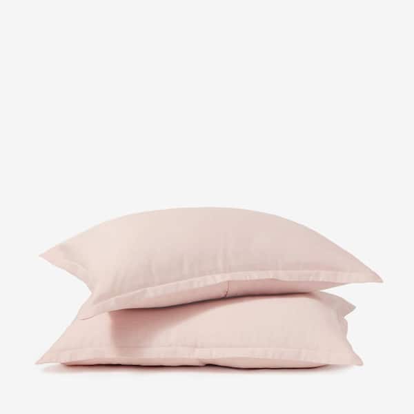 BUFFY 2-Piece Blush Eucalyptus TENCEL Lyocell Linen Standard Shams