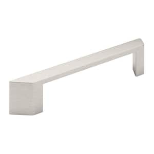 Sevilla Collection 5-1/16 in. (128 mm) Modern Brushed Nickel Geometric Cabinet Bar Pull