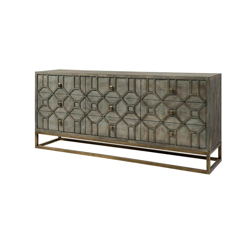 Mercana Genevieve II Brown Sideboard, Gray