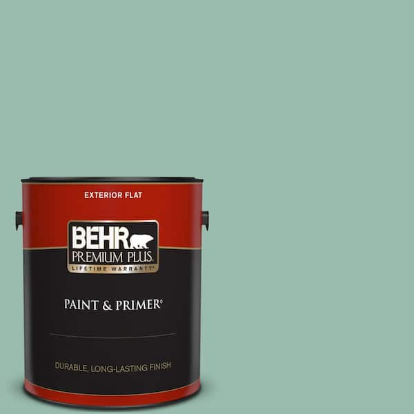 BEHR PREMIUM PLUS 1 gal. #M430-4 Sunstone Flat Exterior Paint & Primer