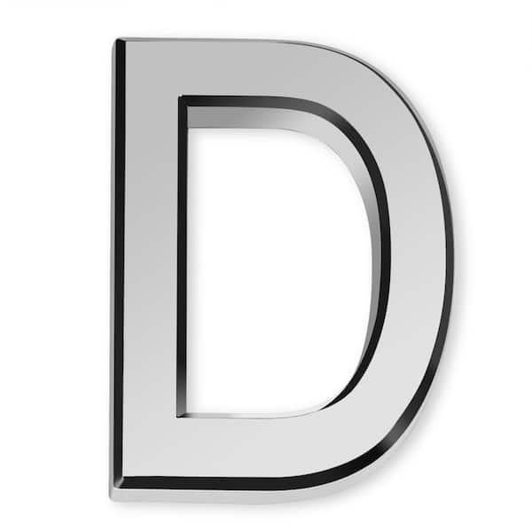 Barton 4 in. Self-Adhesive Letter D for House Door Wall APT Home Street