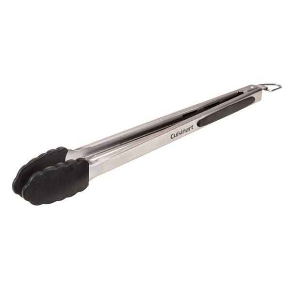 Cuisinart 18 in. Silicone Tipped Locking Grill Tongs
