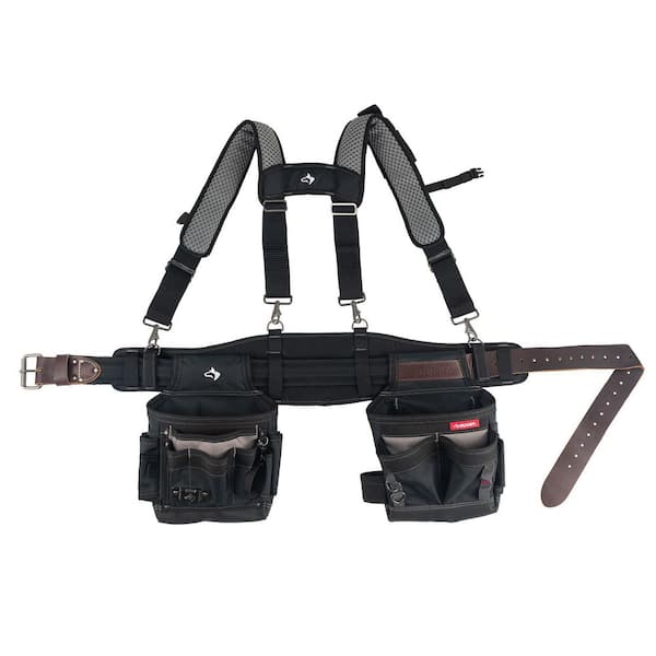 Husky Electricians Tool Belt with Suspenders HD00174 - The Home Depot