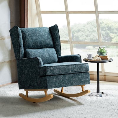 grey rocker and ottoman