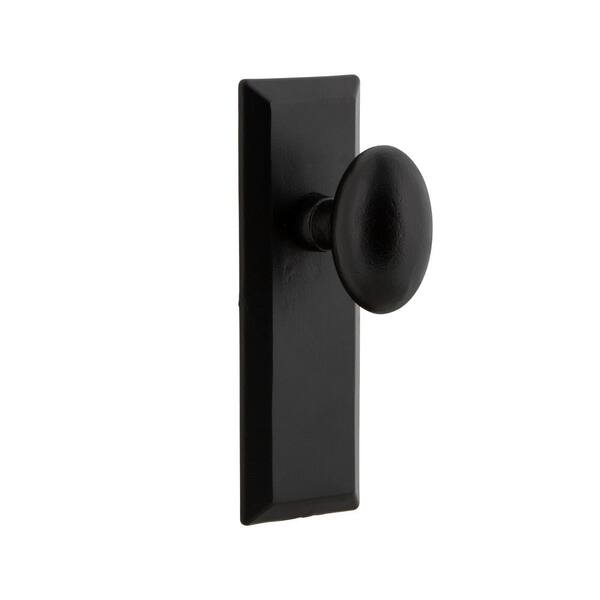 Keep Plate Black Iron Privacy Bed/Bath AEG Door Knob Keep Plate Black Iron Privacy Bed/Bath AEG Door Knob