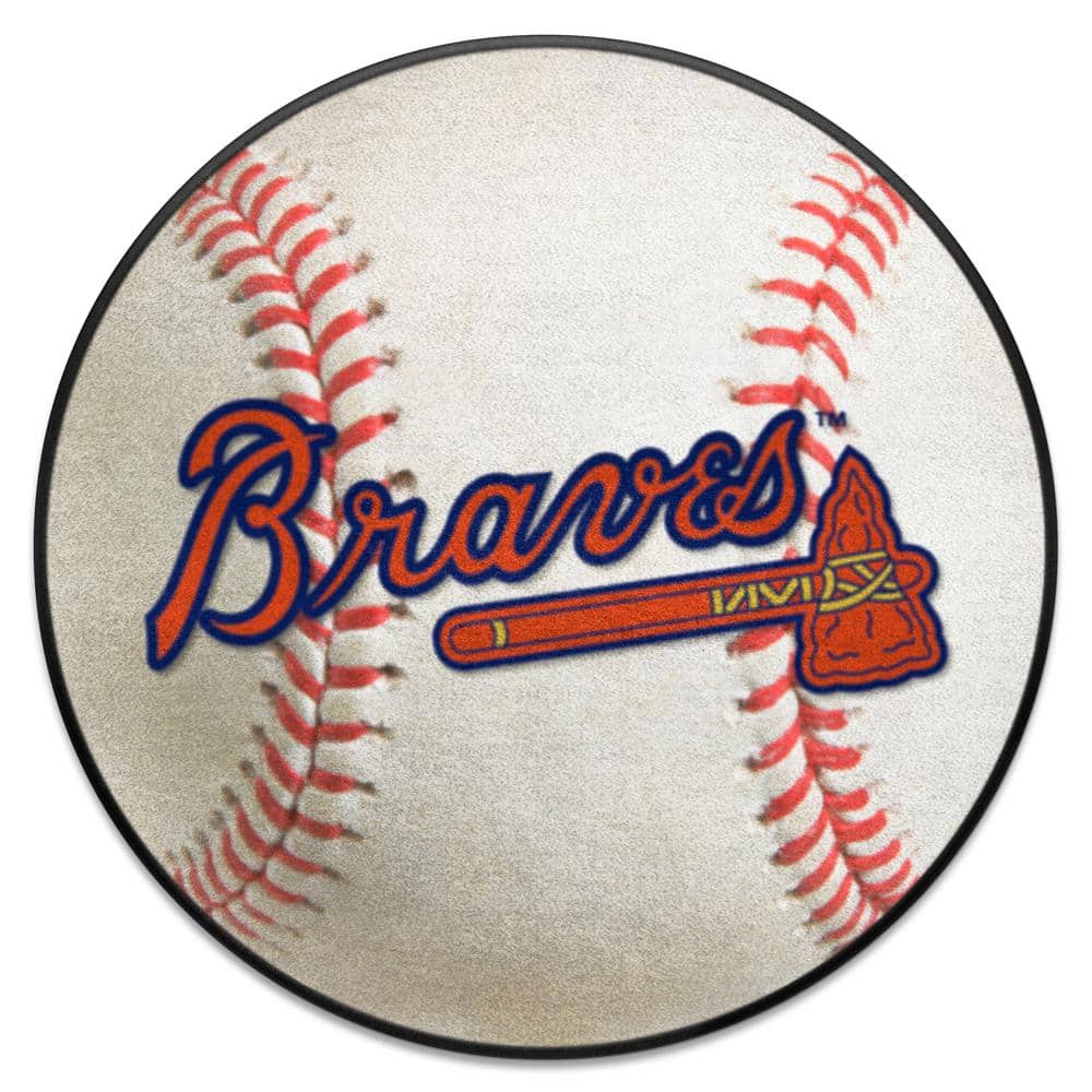 FANMATS MLB Atlanta Braves Red 2 ft. x 2 ft. Round Area Rug 18127 - The  Home Depot
