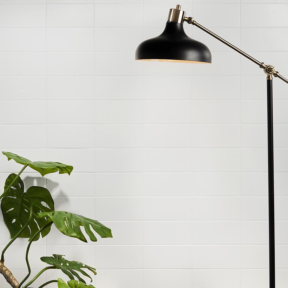 Tarin 4" x 8" White Matte Ceramic Subway Tile