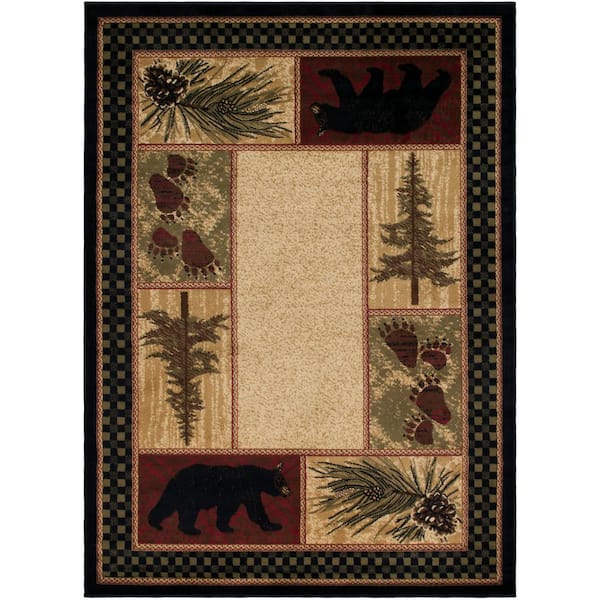 Mayberry Rug American Destination Cades Cove Multi-Colored 2 ft. x 4 ft. Lodge Area Rug