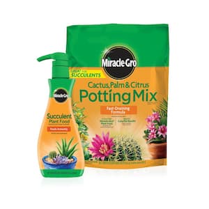 Miracle Gro 8 Qt Cactus Palm And Citrus Potting Soil Mix 72078500 The Home Depot