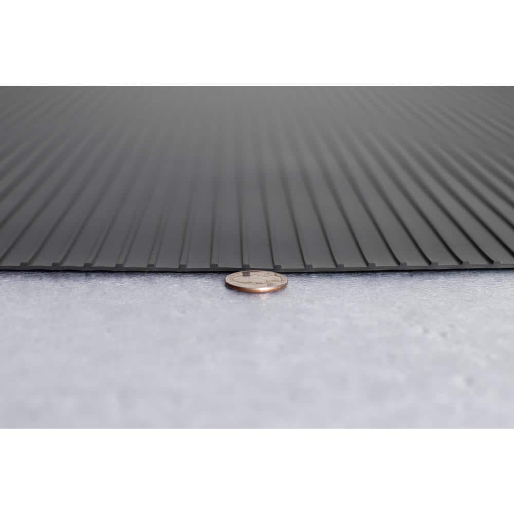 G-Floor 7.5' x 17' Ribbed Slate Grey Vinyl Garage Flooring