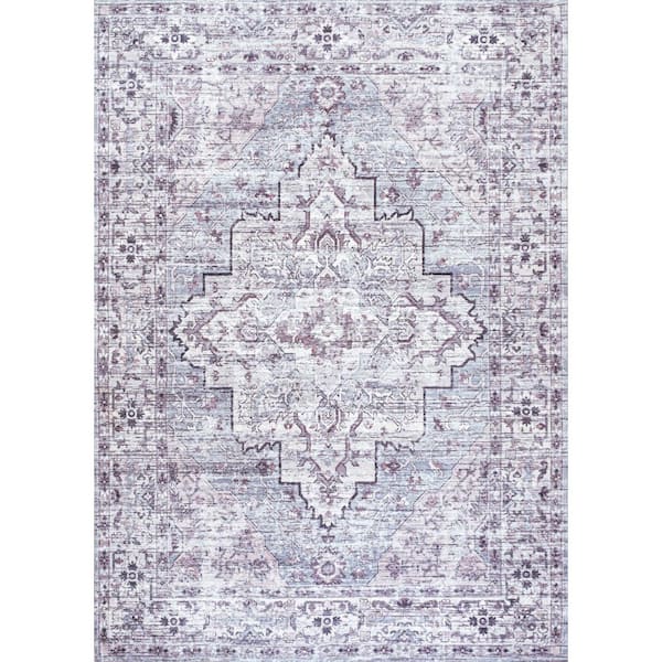 Geometric Machine Woven Cotton/Polyester Area Rug in Gray Foundry Select Rug Size: Rectangle 6'5 x 9'5