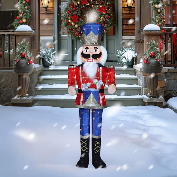 VEIKOUS 5 ft. 3D Nutcracker Outdoor Christmas Holiday Yard