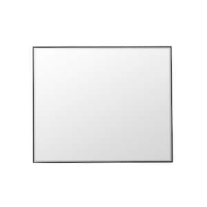 Rohe 48 in. W x 40 in. H Rectangular Framed Wall Bathroom Vanity Mirror in Matte Black
