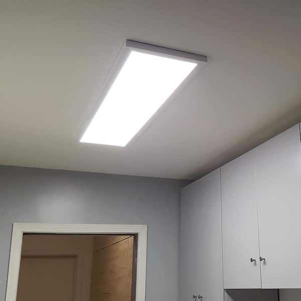 1 ft. x 2 ft. White Integrated LED Flat Light Surface Mount 1 ft. x 2 ft. White Integrated LED Flat Light Surface Mount