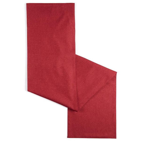 TOWN & COUNTRY LIVING Somers 15 in. W x 72 in. L Claret Red Solid Polyester Table Runner