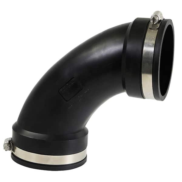 The Plumber's Choice 3 in. 90-Degree Pvc Flexible Elbow Coupling with ...