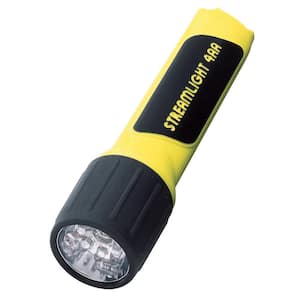 Propolymers 4AA LED with White LEDs and Alkaline Batteries in Box. Yellow
