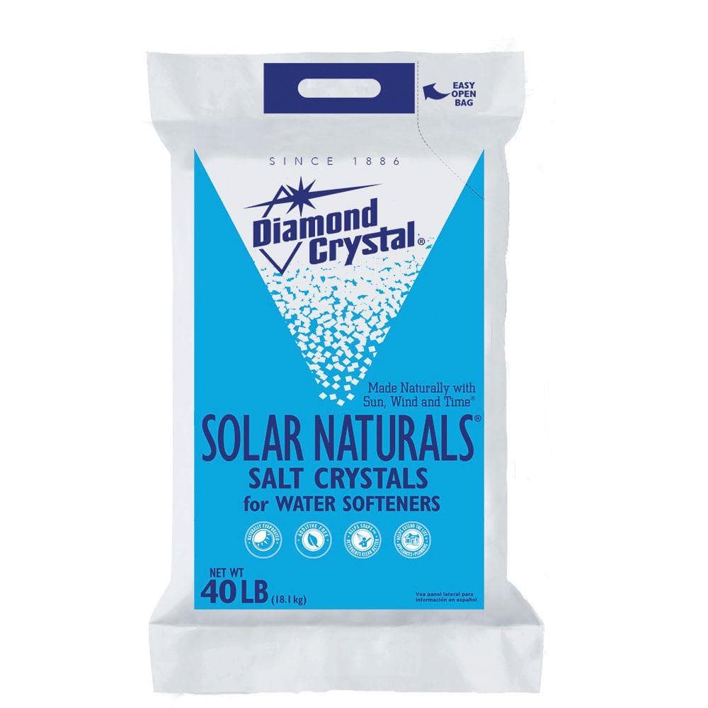 diamond crystal 50 lb solar naturals water softener salt crystals