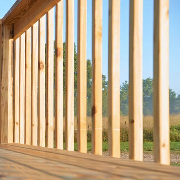 42 in. x 2 in. Pressure-Treated Southern Yellow Pine Wood Beveled 1-End Baluster