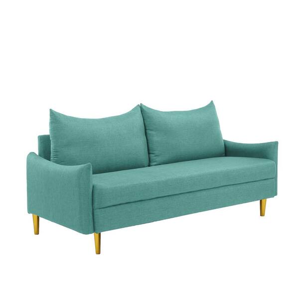 light green 2 seater sofa