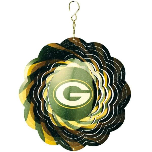 Evergreen NFL 10 in. Green Bay Packers Geo Spinner