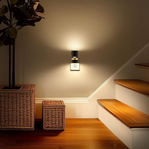 LED Motion Sensor Night Light [2-Pack], 3000K Soft White, Dimmable 0-100LM, Plug-In for Bedroom, Hallway, Bathroom