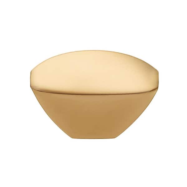 HICKORY HARDWARE 1-7/16 in. x 11/16 in. Velocity Flat Ultra Brass Cabinet Knob