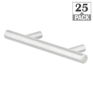 Stainless Bar 3 in. (76 mm) Stainless Classic Cabinet Pull (25-Pack)