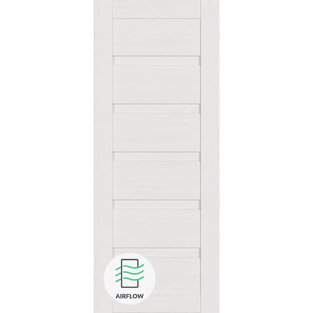 Louver N 18 in. х 96 in. No Bore Bianco Noble Solid Composite Core Wood Interior Door Slab price history on PriceWatchPro