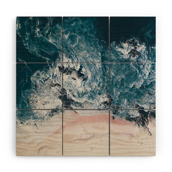 DenyDesigns. I Love The Sea By Ingrid Beddoes Wood Wall Mural Wall Art