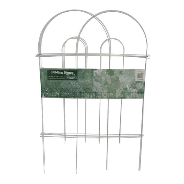 Glamos Wire Products Glamos Wire 32 in. White Garden Folding Fence 50-Pack