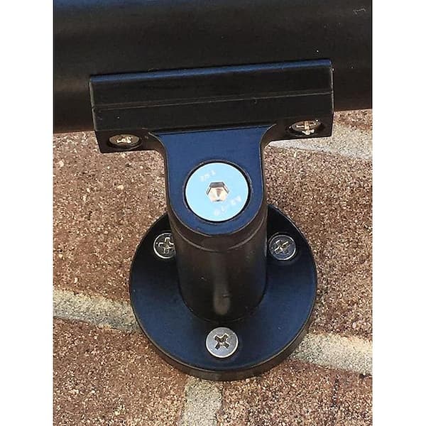 Unbranded - B52 15 ft. Black Powder Coated Aluminum Handrail Kit 1.97 in. Dia