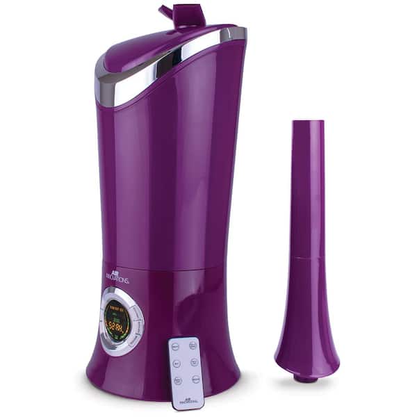 Air Innovations 1 7 Gal Cool Mist Digital Humidifier For Large Rooms Up To 600 Sq Ft Humid13 Purple The Home Depot