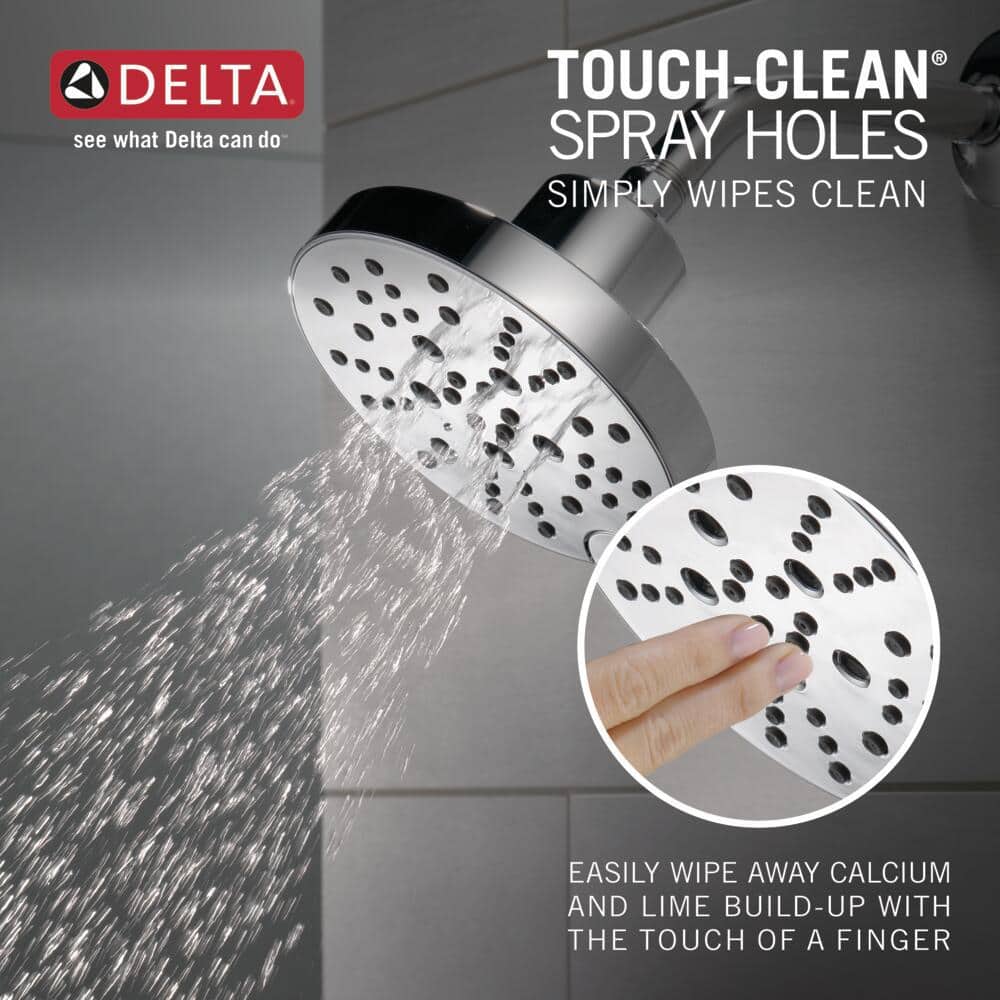Chrome Wall Mounted Tub and Shower Faucet Set