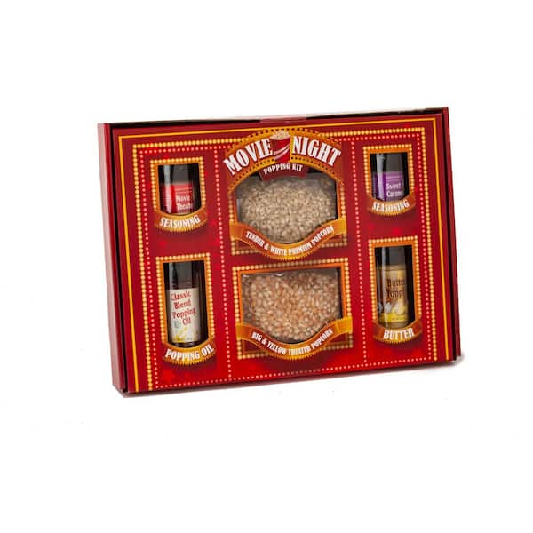 Vintage Marquee Movie Night Popcorn Gift Set