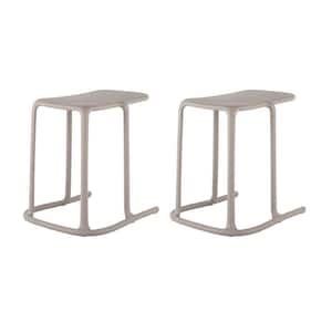 Uno 20.9 in. Grey C-Shape Side Table (Set of 2)