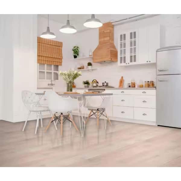 Take Home Sample-Kashmir White Oak Tongue and Groove Wire Brushed Engineered Hardwood Flooring