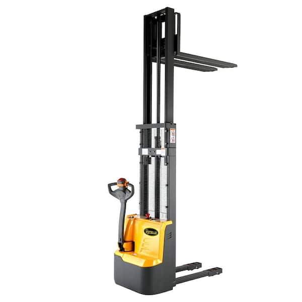 APOLLOLIFT Electric Walkie Pallet Stacker 2,200 lbs. Full Electric Stacker with Fixed Legs 98 in. Lifting High